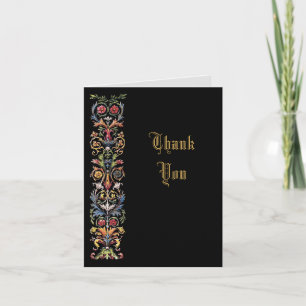 Élégant Carte de remerciements Gothique Illuminé