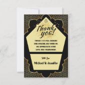 Élégant Carte de remerciements Mariage gothique no (Devant)