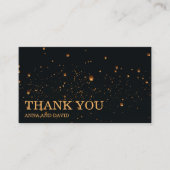 Élégant Carte de remerciements Mariage Sky Lantern (Devant)