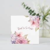 Elégant Carte de remerciements Pastel Aquarelle (Debout devant)