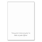 Élégant Carte de remerciements personnel (Dos)