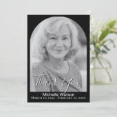 Élégant Carte de remerciements photo de l'arc funé (Debout devant)