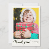 Élégant Carte de remerciements photo de vacances m (Devant)