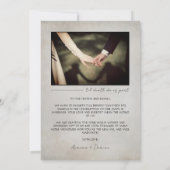 Élégant Carte de remerciements photo Mariage minim (Dos)