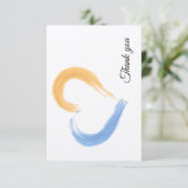 Élégant Carte de remerciements plat (Debout devant)