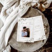 Élégant Carte de remerciements plat minimaliste