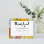 Élégant Carte de remerciements pour petites entrep (Debout devant)