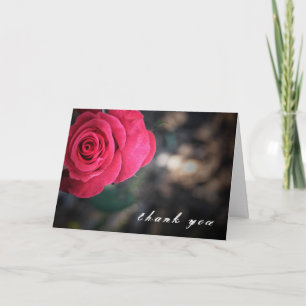 Élégant Carte de remerciements Rose