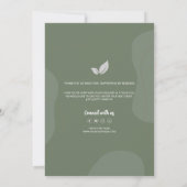 Élégant Carte de remerciements Verdoyant Pour Peti (Dos)