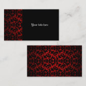 Élégant carte de visite à motifs gothiques (Devant / Derrière)