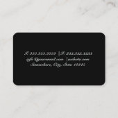 Élégant Carte de visite automobile noir et rouge (Dos)