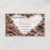 Élégant carte de visite Barista et des compagnons (Dos)