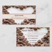 Élégant carte de visite Barista et des compagnons (Devant / Derrière)