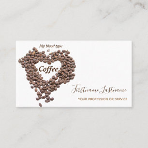 Élégant carte de visite Barista et des compagnons
