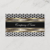 Elégant Carte de visite beige et gris noir (Devant)