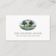 Élégant Carte de visite blanc