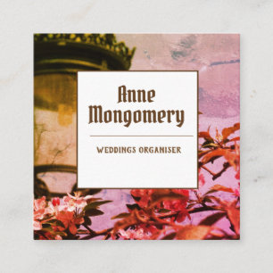 Élégant Carte de visite Carré