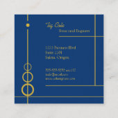 Élégant Carte de visite Carré professionnel (Dos)