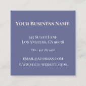 Elégant Carte de visite Colorblock personnalisé (Dos)