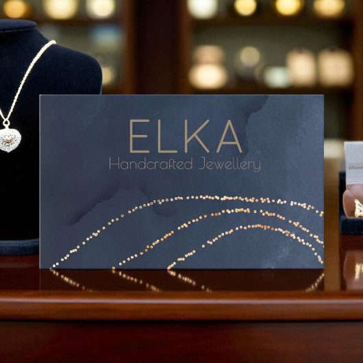 Elégant Carte de visite concepteur de points Marin