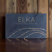 Elégant Carte de visite concepteur de points Marin