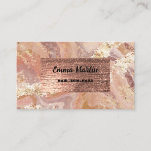 Élégant Carte de visite d'âge or en bronze