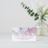Élégant carte de visite d'argent pour les experts (Debout devant)