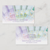 Élégant carte de visite d'argent pour les experts  (Devant / Derrière)