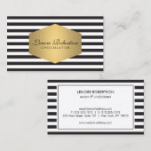 Élégant Carte de visite de boulangerie moderne ray (Devant / Derrière)