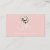 Élégant Carte de visite de caméra de photographie  (Dos)