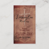 Élégant Carte de visite de code QR Cross Horse Ran (Devant)