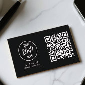 Élégant Carte de visite de code QR personnalisable