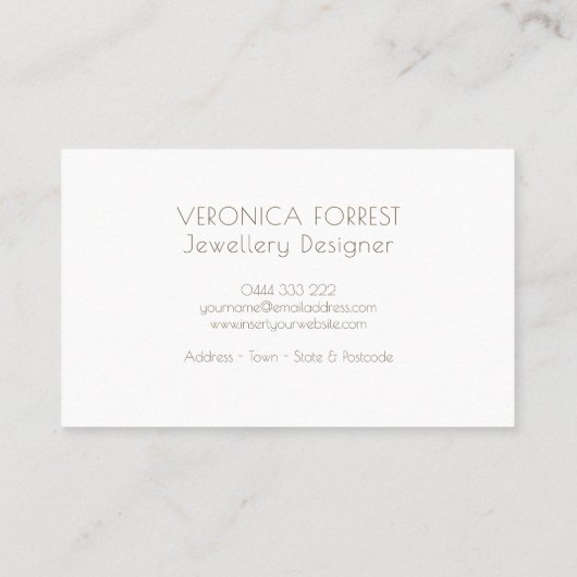 Elégant Carte de visite de concepteur de points d' (Dos)