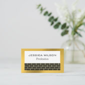 Élégant carte de visite de construction de feuille (Debout devant)