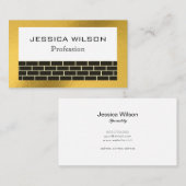 Élégant carte de visite de construction de feuille (Devant / Derrière)