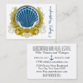 Élégant Carte de visite de coque de mer (Devant / Derrière)