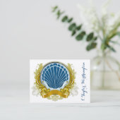 Élégant Carte de visite de coque de mer (Debout devant)