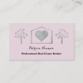 Élégant Carte de visite de courtier immobilier Pin (Devant)