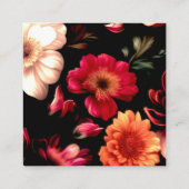 Élégant Carte de visite de fleuriste botanique noi (Dos)