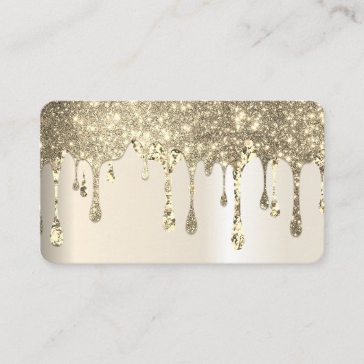 Élégant carte de visite de fleurs de lotus doré (Devant)