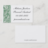 Élégant carte de visite de frontière de Green Broc (Devant / Derrière)