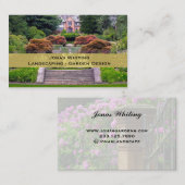 Élégant Carte de visite de jardinage photo (Devant / Derrière)