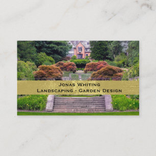 Élégant Carte de visite de jardinage photo
