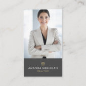 Élégant Carte de visite de l'agent immobilier mode (Devant)