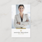 Élégant Carte de visite de l'agent immobilier mode (Devant)