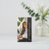 Élégant Carte de visite de l'agent immobilier mode (Debout devant)