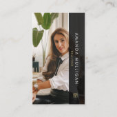 Élégant Carte de visite de l'agent immobilier mode (Devant)