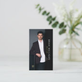 Élégant Carte de visite de l'agent immobilier mode (Debout devant)