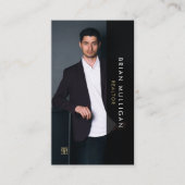 Élégant Carte de visite de l'agent immobilier mode (Devant)