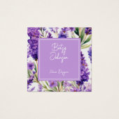 Élégant Carte de visite de Lavande aquarelle (Devant)